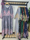 پیراهن ساحلی رز جنس بوگاتی