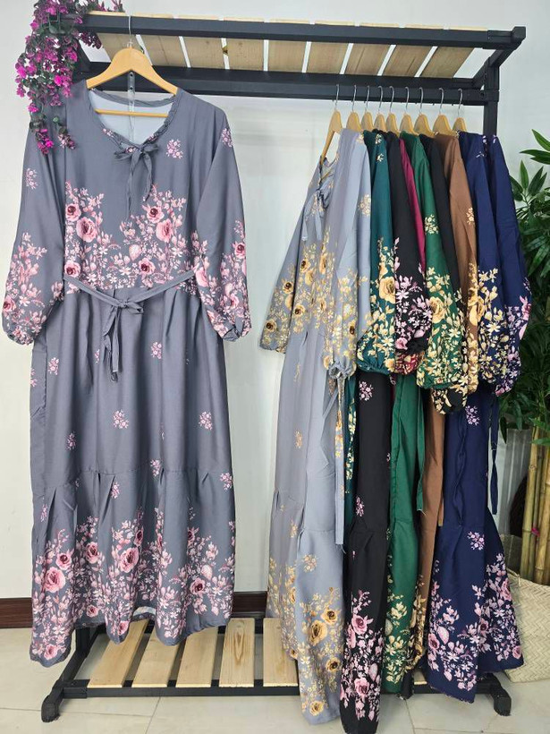 پیراهن ساحلی رز جنس بوگاتی