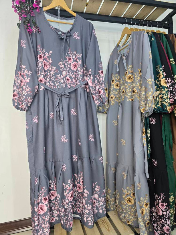 پیراهن ساحلی رز جنس بوگاتی