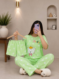 ست سه تیکه راحتی جنس نخ پنبه خارجی