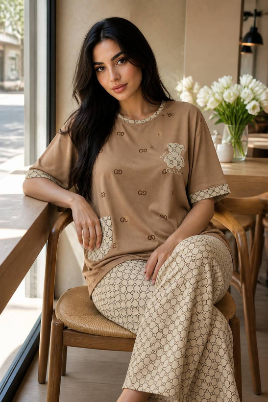 ست تیشرت شلوار گوچی خرسی