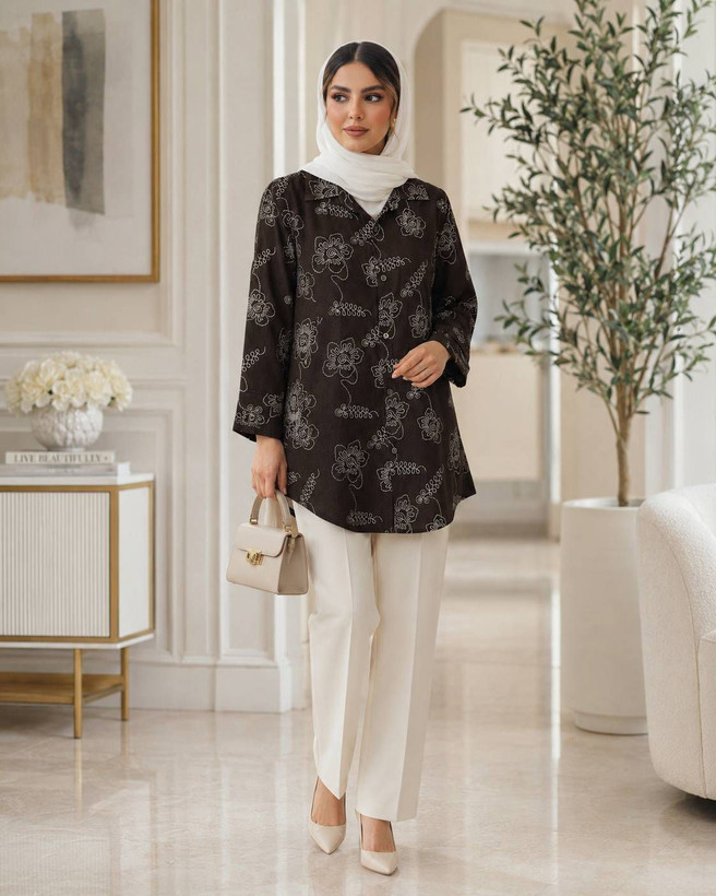 شومیز گلدوزی جنس ویسکوز نخ