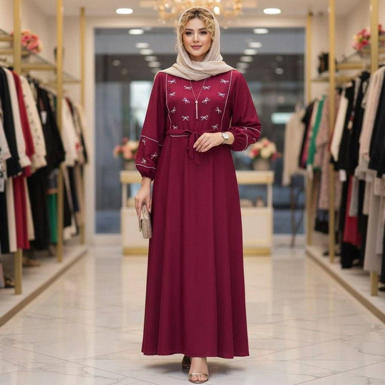 کفتان گلدوزی پاپیونی جنس بابوس