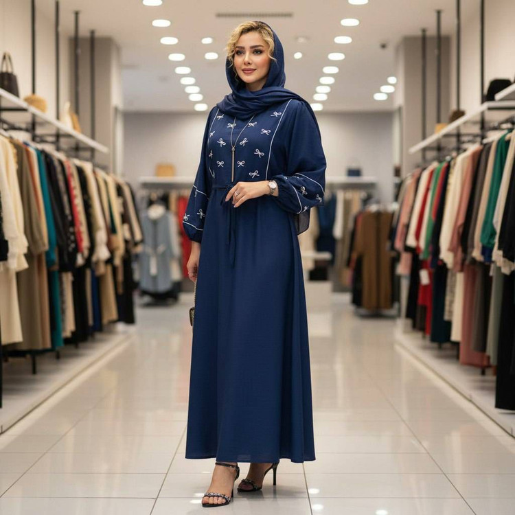 کفتان گلدوزی پاپیونی جنس بابوس