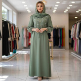 کفتان گلدوزی پاپیونی جنس بابوس