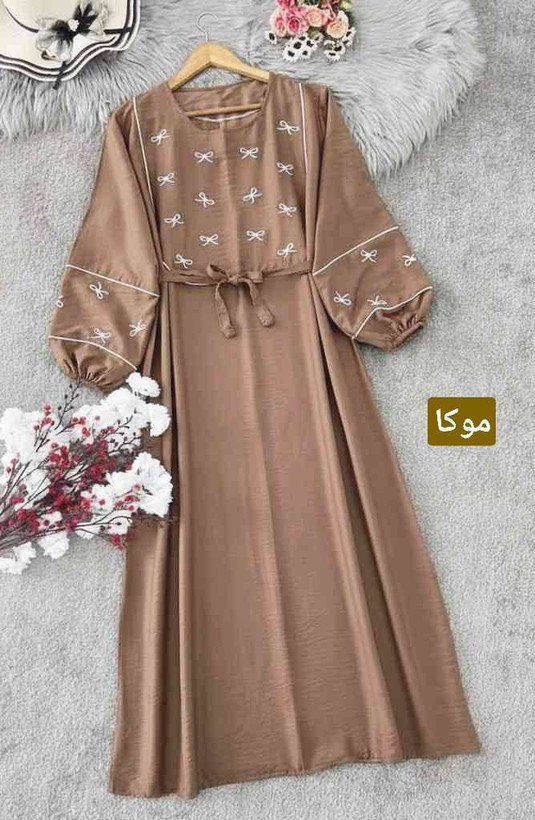 کفتان گلدوزی پاپیونی جنس بابوس