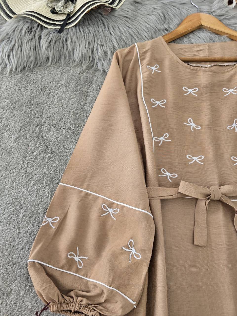 کفتان گلدوزی پاپیونی جنس بابوس