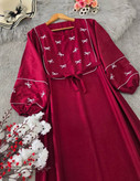 کفتان گلدوزی پاپیونی جنس بابوس