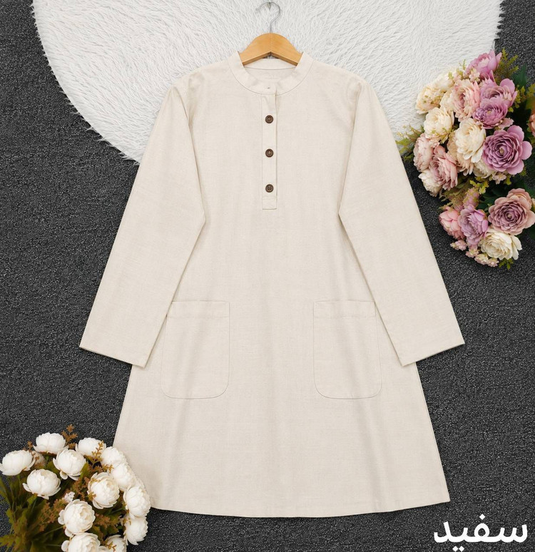 تونیک جلوبسته روژین
