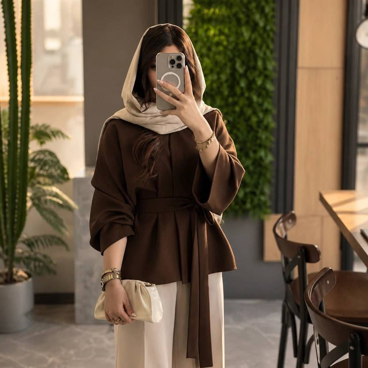 مانتو شلوار شنیز جنس مازراتی
