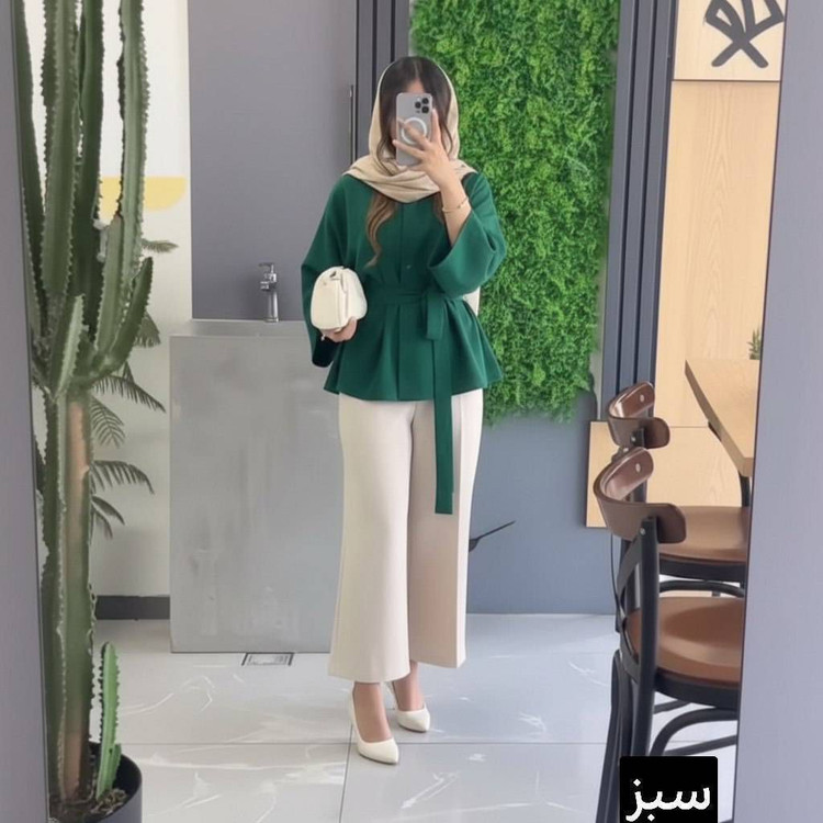 مانتو شلوار شنیز جنس مازراتی