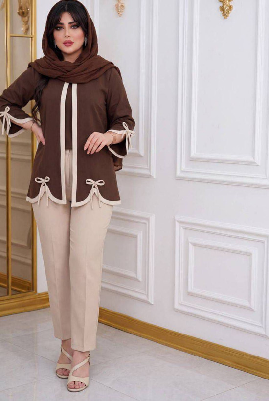 مانتو شلوار نجمه جنس مازراتی