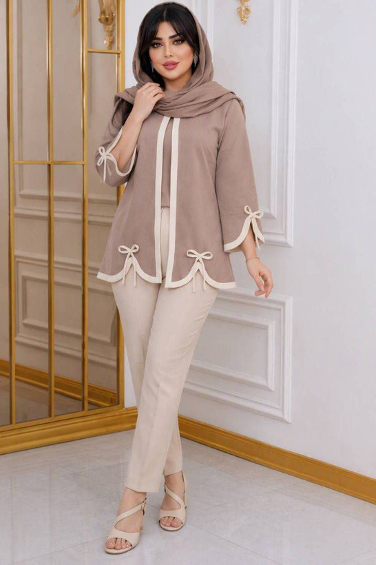 مانتو شلوار نجمه جنس مازراتی