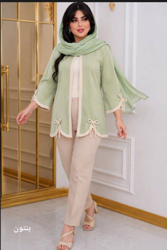 مانتو شلوار نجمه جنس مازراتی