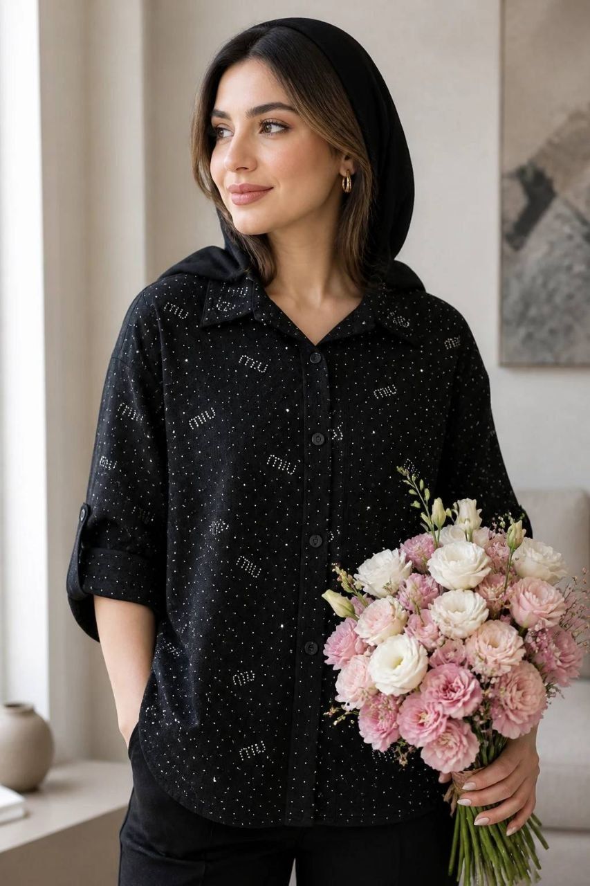 شومیز نگینی صحرا۳۰۳