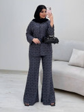 شومیز شلوار زاپدار جنس مراکشی