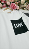 ست تیشرت شلوار love نخ پنبه باکیفیت