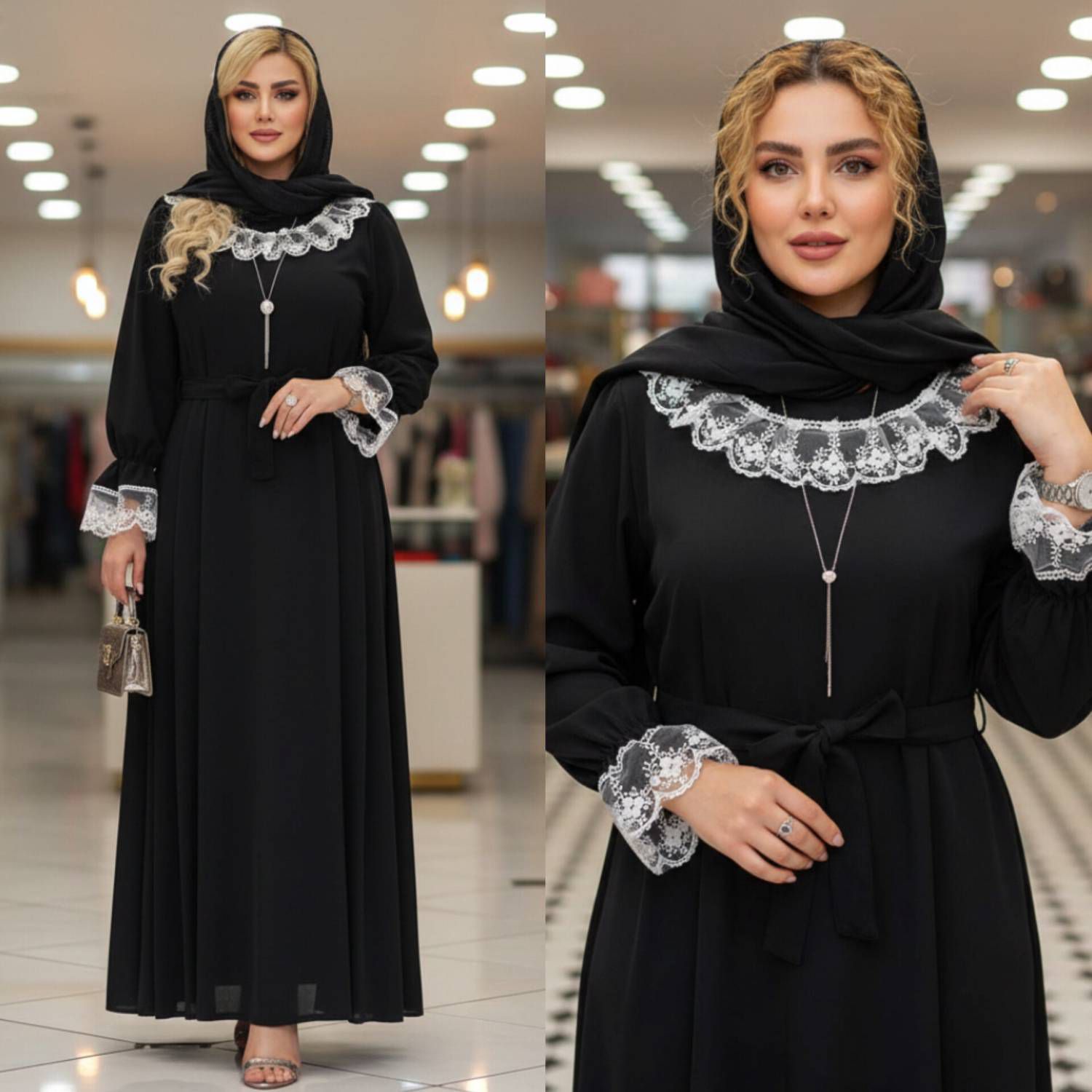 پیراهن عبایی محبوبه جنس الیزه درجه یک