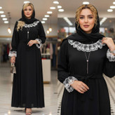 پیراهن عبایی محبوبه جنس الیزه درجه یک