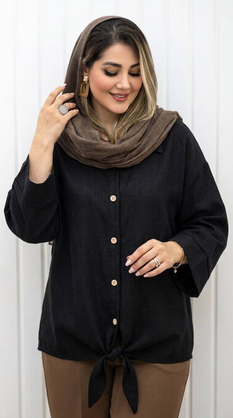 شومیز گره ای شانتون