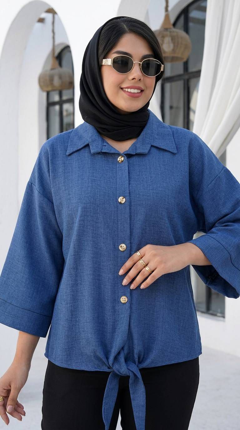 شومیز گره ای شانتون