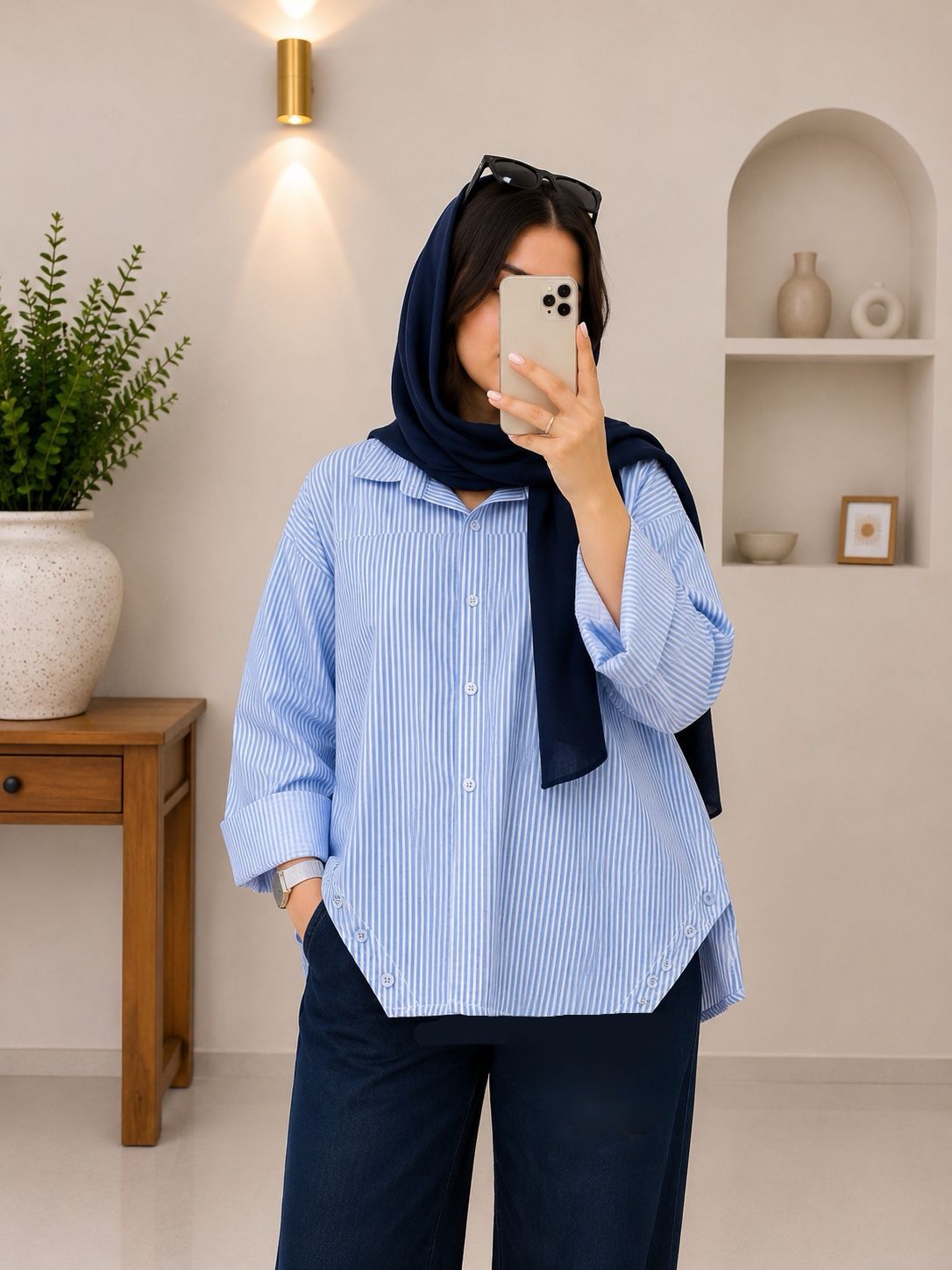 شومیز راه راه هانا
