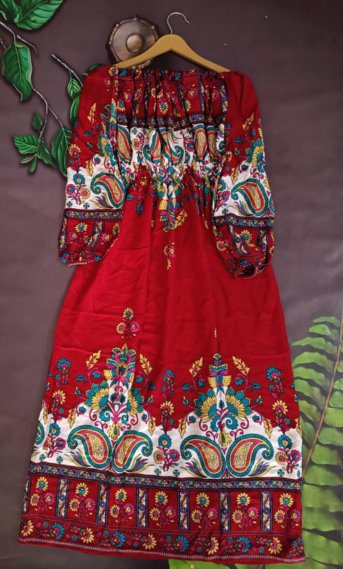 پیراهن ساحلی زنانه زرشکی