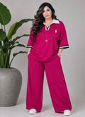 ست تیشرت شلوار polo گلکسی پنبه