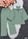 ست تیشرت شلوار polo گلکسی پنبه