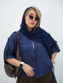 شومیز پرند جنس شانل طرح گازوئیلی