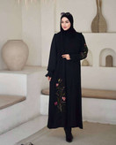 پیراهن عبایی ارکیده جنس الیزه