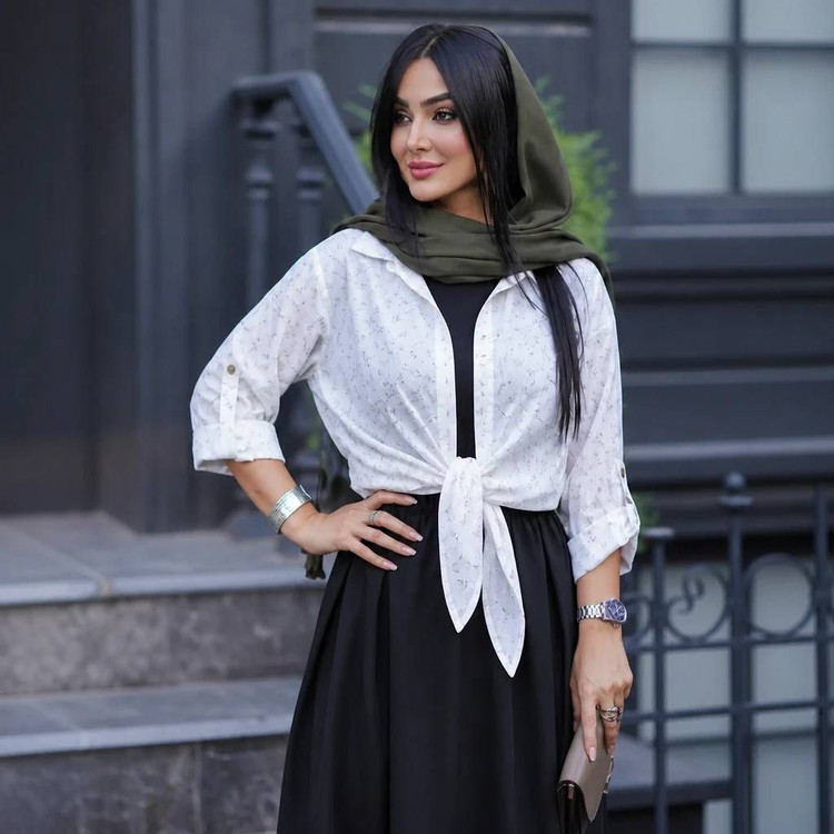 شومیز گره ای و سارافون نازنین
