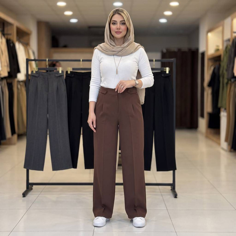 شلوار بگ کمرپاگن دار