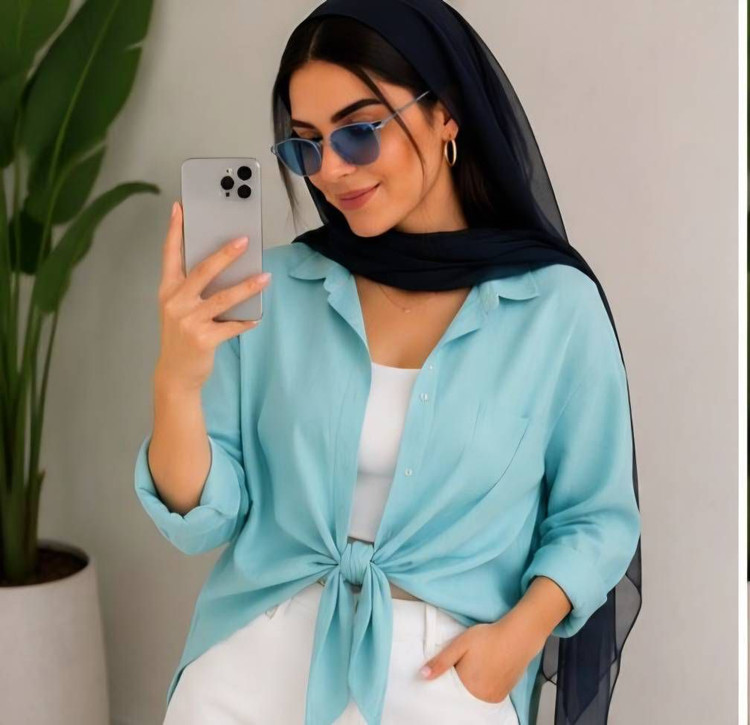 شومیز گره ای لیزری درجه یک و خنک