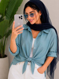 شومیز گره ای لیزری درجه یک و خنک