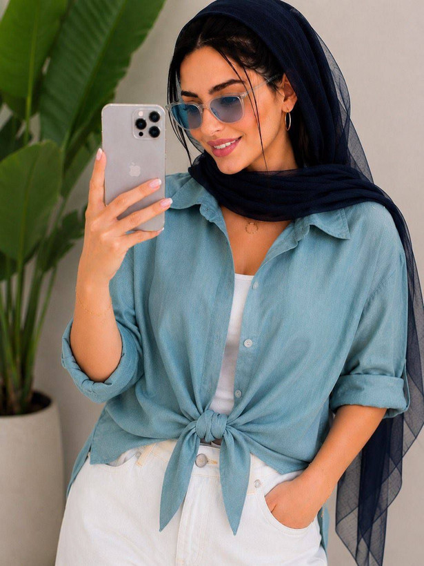 شومیز گره ای لیزری درجه یک و خنک