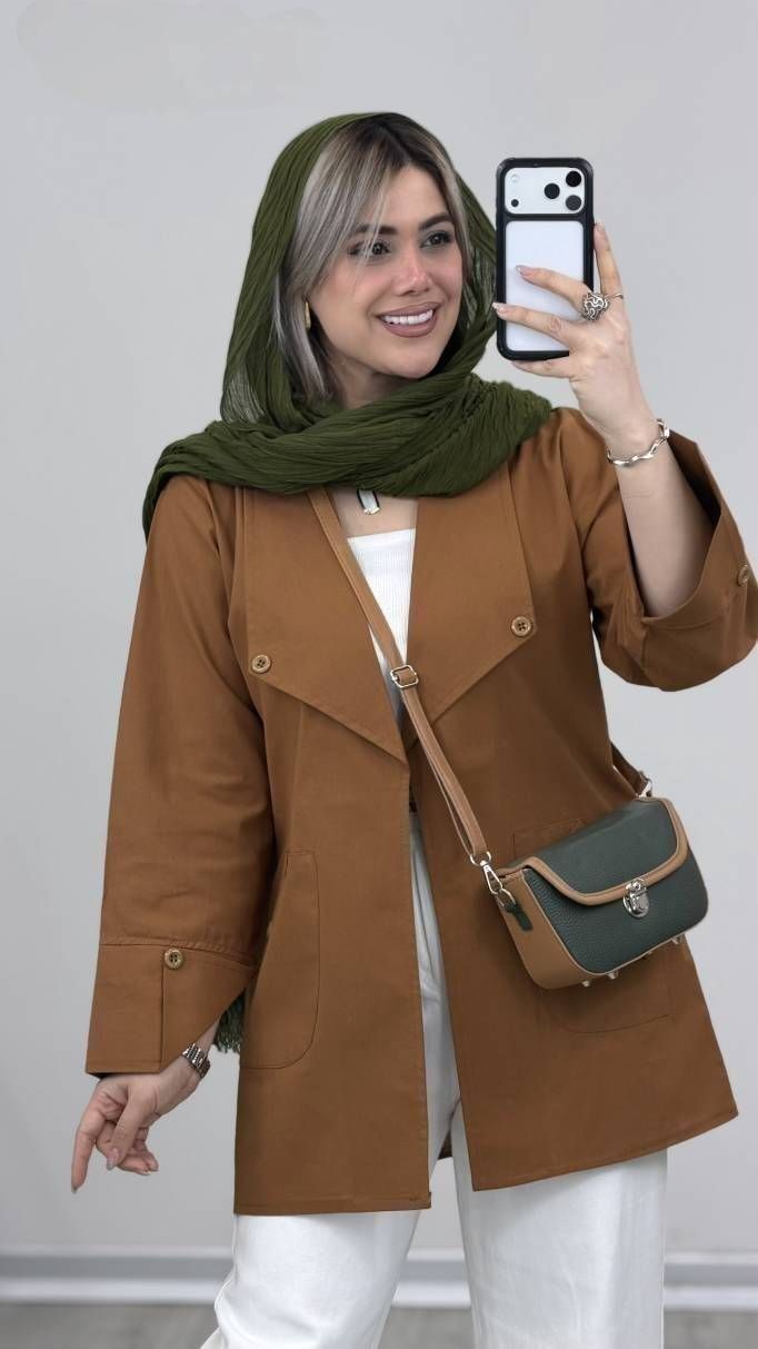 حراج مانتو لنین یقه انگلیسی رونیا