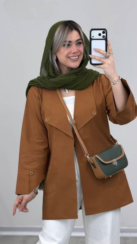 حراج مانتو لنین یقه انگلیسی رونیا