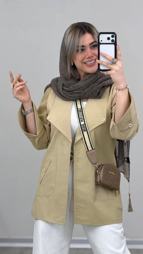 حراج مانتو لنین یقه انگلیسی رونیا