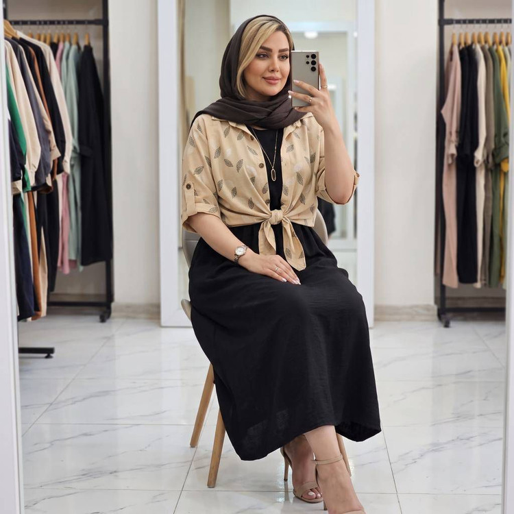 ست شومیز گره ای و سارافون شایلی