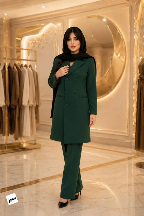 مانتو شلوار آسمان جنس مازراتی