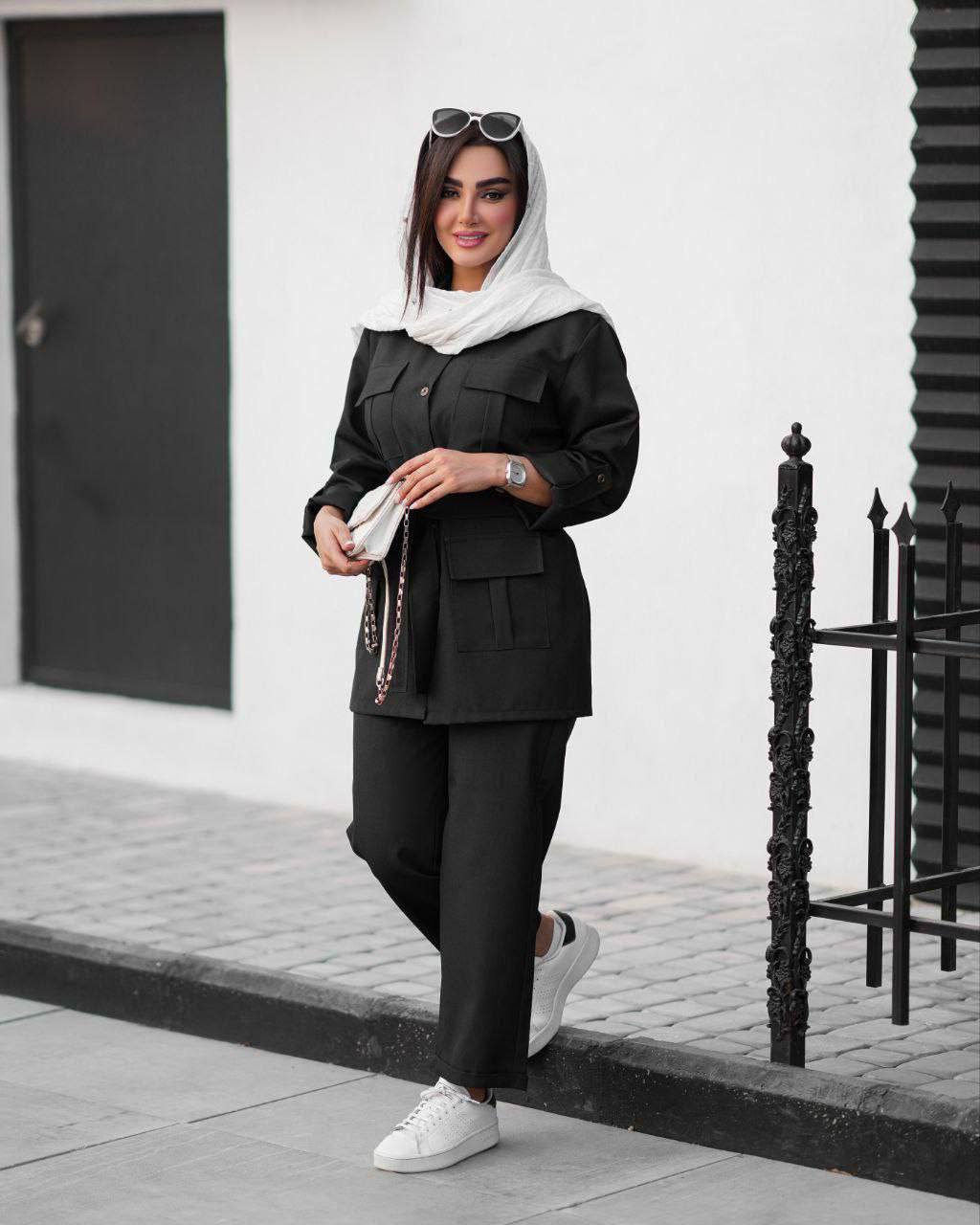 ست مانتو شلوار مدل لیلا جنس مکانیک درجه یک