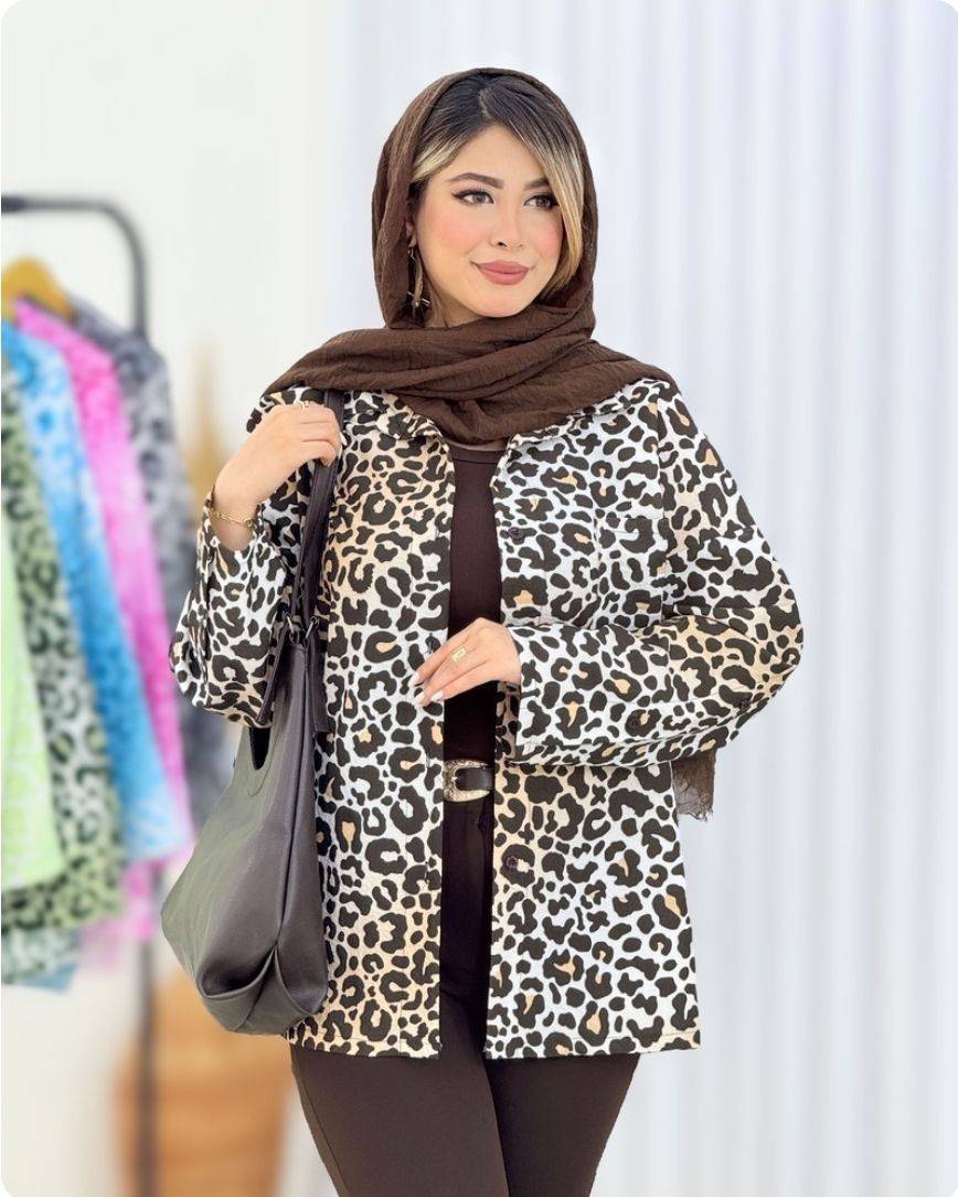 شومیز پلنگی جنس ینزی درجه یک