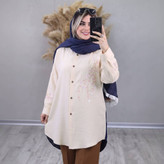شومیز مانتویی آرتینا جنس شانتون