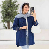 مانتو مچ گلدوزی سانیا جنس شانتون