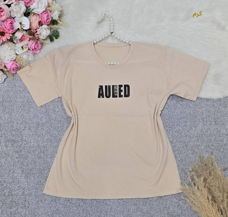 تیشرت باکسی طرح AULED