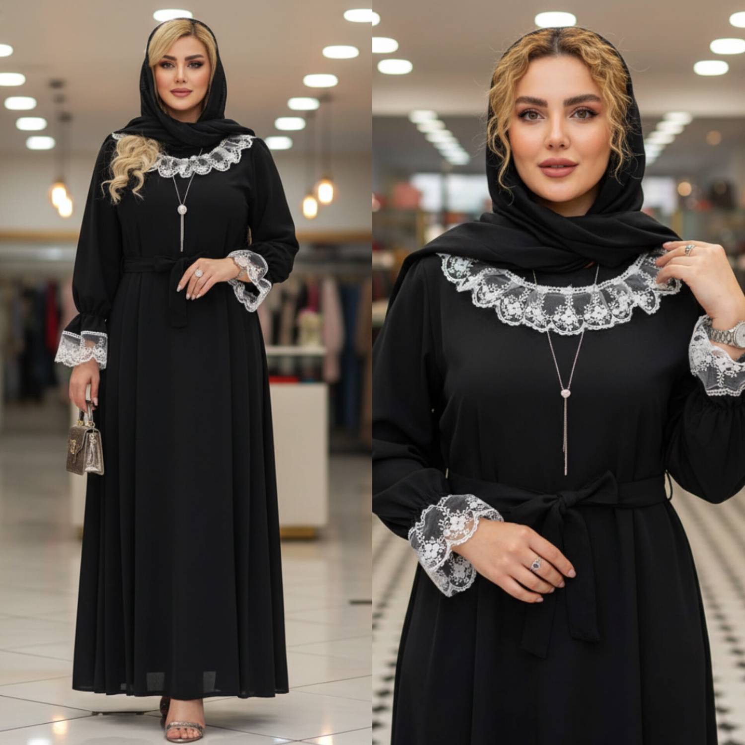 پیراهن عبایی محبوبه جنس الیزه باکیفیت و درجه یک