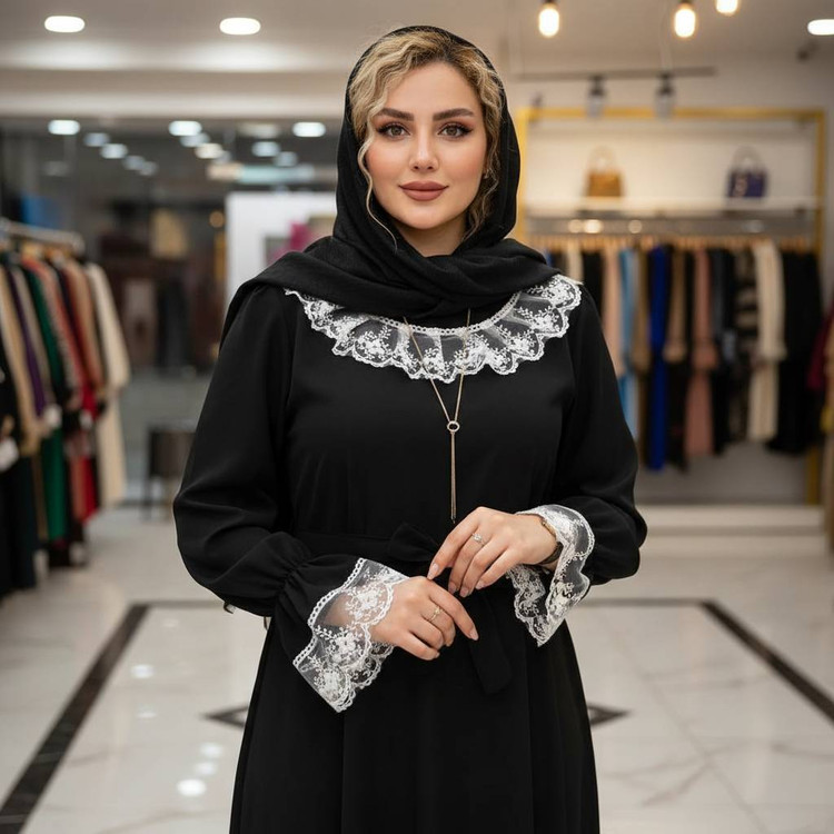 پیراهن عبایی محبوبه جنس الیزه باکیفیت و درجه یک