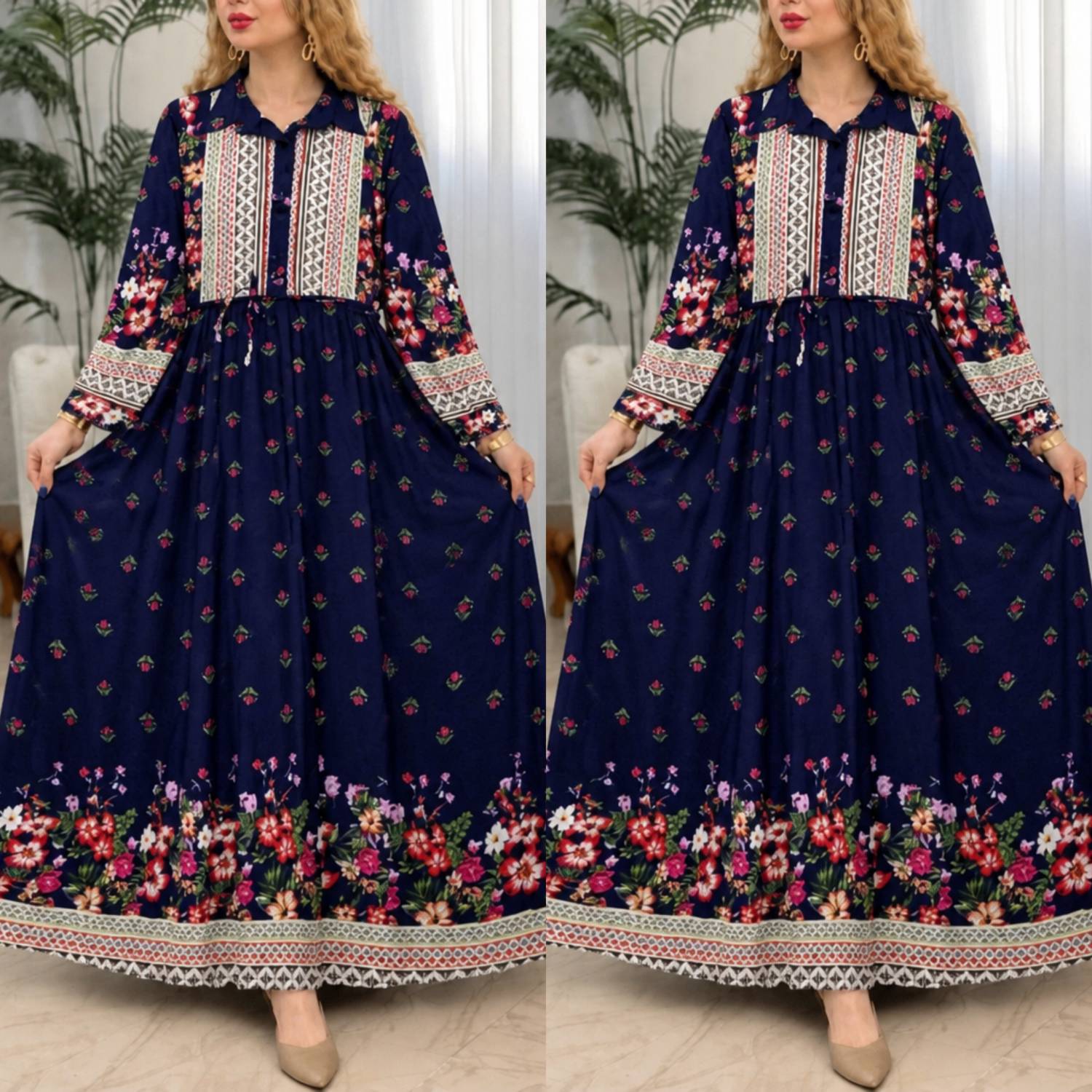 پیراهن ساحلی بهشت جنس بوگاتی درجه یک
