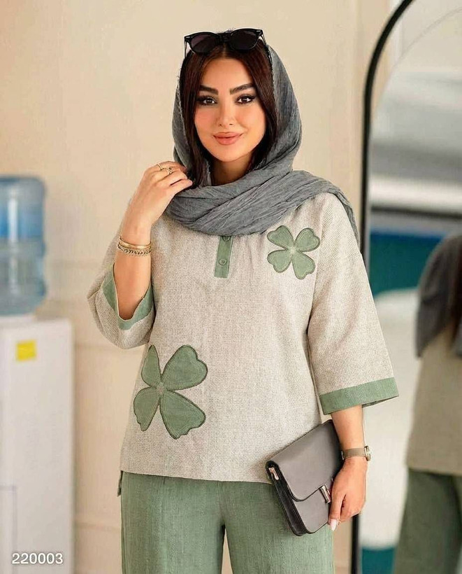 ست شومیز شلوار هلن درجه یک
